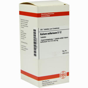 Kalium Sulfuricum D12 Tabletten 200 Stück - ab 0,00 &euro;