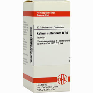 Kalium Sulfuricum D30 Tabletten 80 Stück - ab 0,00 &euro;
