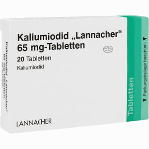 Kaliumiodid Lannacher 65mg Tabletten  20 Stück - ab 16,21 €