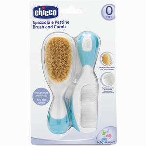 Kamm & Bürste mit Naturborsten Hellblau Chicco 1 Stück - ab 0,00 &euro;