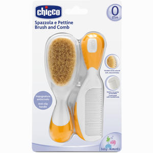 Kamm & Bürste mit Naturborsten Orange Chicco 1 Stück - ab 9,19 €