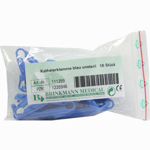 Katheterklemme Blau Unsteril 10 Stück - ab 3,28 €