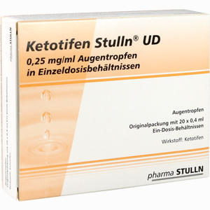 Ketotifen Stulln Ud Augentropfen Einzeldosispipetten 20 x 0.4 ml Ketotifen Stulln Ud Augentropfen Einzeldosispipetten 20 x 0.4 ml