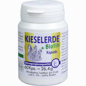Kieselerde + Biotin Kapseln 60 Stück - ab 5,21 €