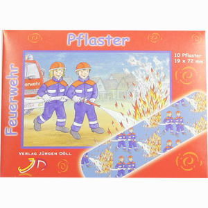 Kinderpflaster Feuerwehr - Briefchen  10 Stück - ab 1,60 €