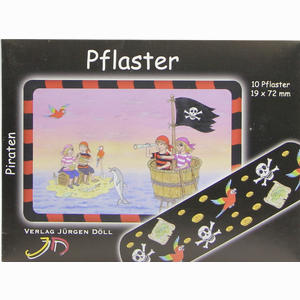 Kinderpflaster Piraten - Briefchen  10 Stück - ab 1,65 €