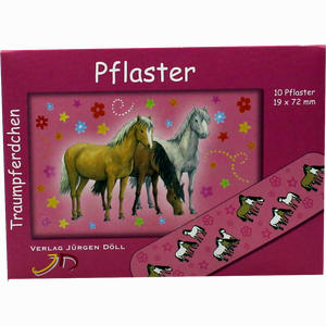 Kinderpflaster Traumpferdchen - Briefchen Rot  10 Stück - ab 1,66 €