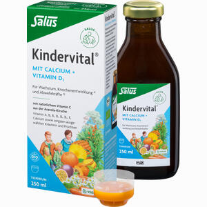 Kindervital mit Calcium + D3 Tonikum Bio Salus 250 ml - ab 0,00 €