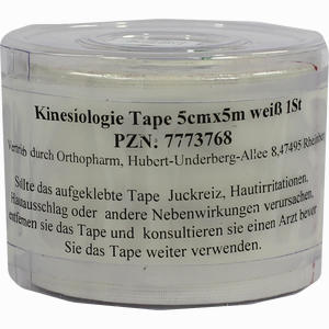 Kinesiologie Tape 5x5cm Weiss 1 Stück - ab 10,21 €
