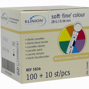 Klinion Soft Fine Colour 28g Lanzetten 110 Stück - ab 7,50 €