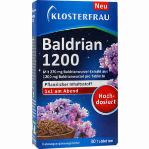 Klosterfrau Baldrian 1200 30 Stück - ab 4,88 &euro;