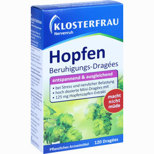 Klosterfrau Hopfen Beruhigungs- Dragees Nervenruh  120 Stück Klosterfrau Hopfen Beruhigungs- Dragees Nervenruh  120 Stück