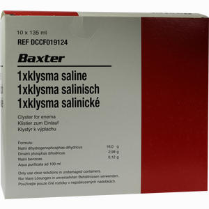 Klysma Salinisch Klistier 10 x 135 ml - ab 17,44 €