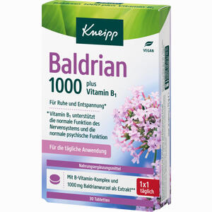 Kneipp Baldrian 1000 Mg Plus Vitamin B1 30 Stück - ab 4,79 €