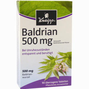 Kneipp Baldrian 500 Filmtabletten 90 Stück - ab 0,00 €