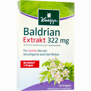 Kneipp Baldrian Extrakt Extra Stark Dragees 40 Stück - ab 0,00 &euro;