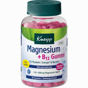 Kneipp Magnesium + B12 Gummi Himbeer 60 Stück - ab 6,14 &euro;