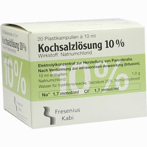 Kochsalz 10% Ampullen 20 x 10 ml - ab 4,41 €