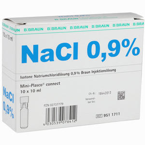 Kochsalzlösung 0.9% Mini- Plasco Connect Ampullen 10 x 10 ml - ab 0,00 &euro;