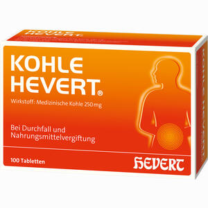 Kohle- Hevert Tabletten 100 Stück - ab 16,58 €