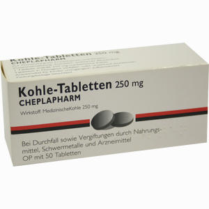 Kohle- Tabletten 250mg  50 Stück - ab 9,82 €