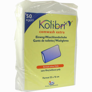 Kolibri Comwash Extra Einweg- Waschhandschuhe 50 Stück - ab 5,50 €