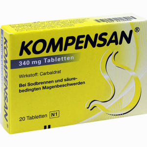 Kompensan 340mg Tabletten  Kenvue Germany GmbH (CHC) 20 Stück - ab 4,95 &euro;