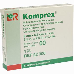 Komprex Schaumg Gr 00 Oval Kompressen 1 Stück - ab 7,12 €