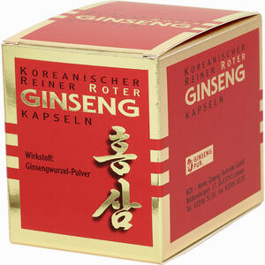 Koreanischer Reiner Roter Ginseng Wurzelpulv 300mg Kapseln 100 Stück - ab 44,17 €