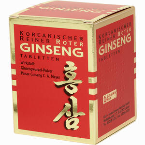 Koreanischer Reiner Roter Ginseng Wurzelpulv 300mg Tabletten 200 Stück - ab 69,68 €
