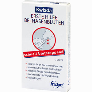 Kwizda Erste Hilfe bei Nasenbluten Nasenstöpsel 2 Stück - ab 0,00 €