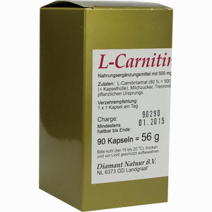 L- Carnitin 1 X 1 Pro Tag Kapseln 90 Stück - ab 41,28 €
