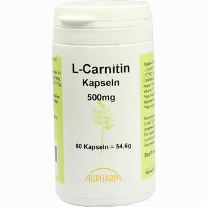 L- Carnitin 500mg Kapseln  60 Stück - ab 14,78 €