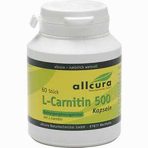 L- Carnitin Kapseln 500  60 Stück - ab 17,67 €
