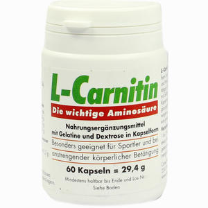 L Carnitin Kapseln Pharma Peter 60 Stück - ab 18,10 €