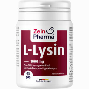 L- Lysin 1000mg Zitrone 45er Kautablette Kautabletten 45 Stück - ab 0,00 &euro;