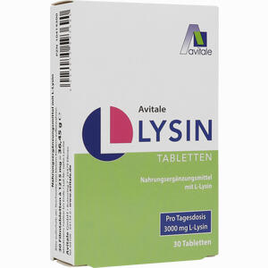 L- Lysin 750mg Tabletten  30 Stück - ab 6,52 €