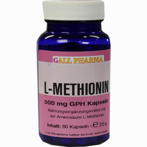 L- Methionin 500mg Gph Kapseln  60 Stück - ab 19,46 €
