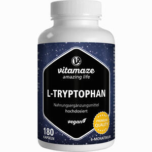 L- Tryptophan 500mg Hochdosiert Vegan Kapseln 180 Stück - ab 15,71 €