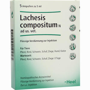 Lachesis Compositum N Ad Us.vet. Ampullen 5 Stück - ab 0,00 &euro;
