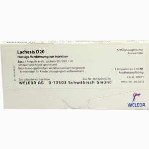 Lachesis D20 Ampullen 8 x 1 ml - ab 46,46 €