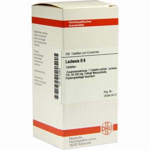 Lachesis D6 Tabletten 200 Stück - ab 0,00 &euro;