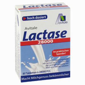 Lactase 28000 Fcc Tabletten im Spender  80 Stück - ab 20,25 €