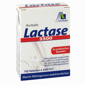 Lactase 3500 Fcc Tabletten im Klickspender  100 Stück - ab 6,34 €