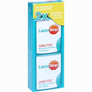 Lactostop 3.300 Fcc Klickspender Doppelpack Tabletten 2 x 100 Stück - ab 17,79 €