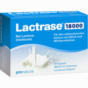 Lactrase 18000 Fcc Kapseln  40 Stück - ab 9,87 €