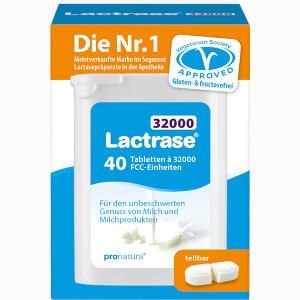Lactrase 32000 Fcc Teilbare Tabletten im Spender 2 x 40 Stück - ab 23,01 &euro;