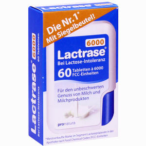 Lactrase 6000 Fcc Tabletten im Klickspender  60 Stück - ab 7,25 €