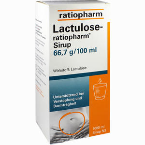 Lactulose Ratiopharm Sirup  1000 ml - ab 12,99 €