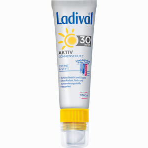 Ladival Aktiv Sonnenschutz für Gesicht und Lippen Lsf30 Balsam 1 Packung